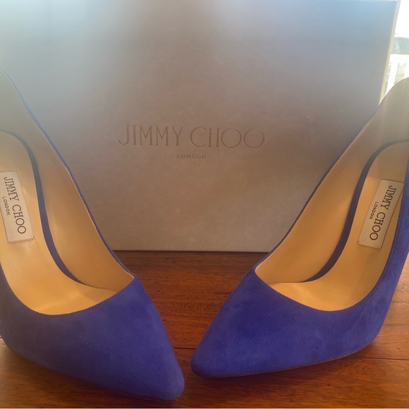 Jimmy Choo 100 Suede Cobalt blue size 40 - Picture 3 of 7